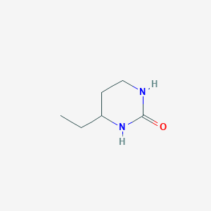 molecular formula C6H12N2O B178196 4-Ethyltetrahydro-2(1H)-pyrimidinone CAS No. 185301-89-7