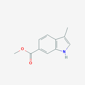 molecular formula C11H11NO2 B178197 Methyl 3-methyl-1H-indole-6-carboxylate CAS No. 184151-49-3