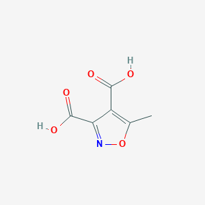 molecular formula C6H5NO5 B178210 5-methyl-1,2-oxazole-3,4-dicarboxylic Acid CAS No. 198135-45-4