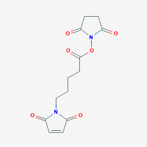 molecular formula C13H14N2O6 B178212 2,5-二氧代吡咯烷-1-基 5-(2,5-二氧代-2,5-二氢-1H-吡咯-1-基)戊酸盐 CAS No. 103750-03-4
