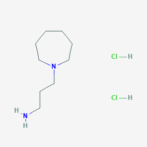 molecular formula C9H22Cl2N2 B178217 3-(氮杂环戊烷-1-基)丙烷-1-胺二盐酸盐 CAS No. 118979-65-0