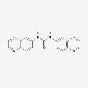 molecular formula C19H14N4O B178227 1,3-Di-6-quinolylurea CAS No. 532-05-8