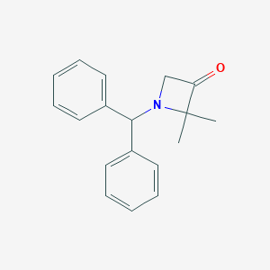 molecular formula C18H19NO B178248 1-苯甲酰基-2,2-二甲基氮杂环丁烷-3-酮 CAS No. 159556-72-6