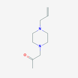 molecular formula C10H18N2O B017825 1-[4-(Prop-2-en-1-yl)piperazin-1-yl]propan-2-one CAS No. 100500-91-2