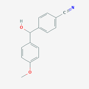 B178250 4-(Hydroxy(4-methoxyphenyl)methyl)benzonitrile CAS No. 174813-84-4