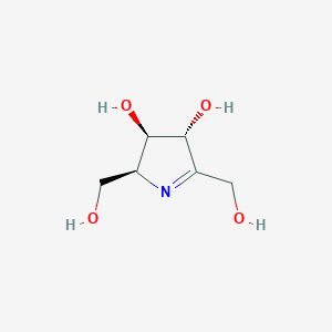 B178252 (2S,3R,4R)-2,5-bis(hydroxymethyl)-3,4-dihydro-2H-pyrrole-3,4-diol CAS No. 198691-31-5