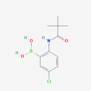 molecular formula C11H15BClNO3 B178263 5-Chloro-2-(pivaloylamino)phenylboronic acid CAS No. 185950-64-5