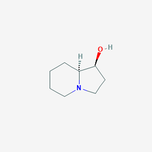 molecular formula C8H15NO B178272 (1S, 8AS)-Octahydroindolizin-1-OL CAS No. 197501-52-3