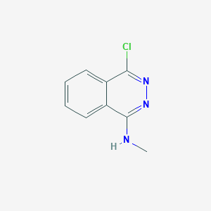 molecular formula C9H8ClN3 B178282 4-chloro-N-methylphthalazin-1-amine CAS No. 13580-85-3