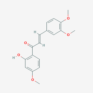 molecular formula C18H18O5 B178286 3-(3,4-二甲氧基苯基)-1-(2-羟基-4-甲氧基苯基)丙-2-烯-1-酮 CAS No. 10493-06-8