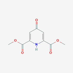 molecular formula C9H9NO5 B178299 dimethyl 4-hydroxypyridine-2,6-dicarboxylate CAS No. 19872-91-4