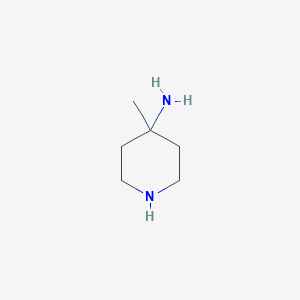 molecular formula C6H14N2 B178300 4-メチルピペリジン-4-アミン CAS No. 196614-16-1