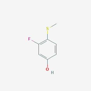 molecular formula C7H7FOS B178303 3-Fluoro-4-(methylthio)phenol CAS No. 13333-79-4