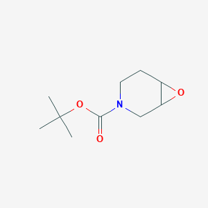molecular formula C10H17NO3 B178305 叔丁基 7-氧杂-3-氮杂双环[4.1.0]庚烷-3-羧酸盐 CAS No. 161157-50-2