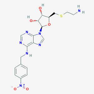 molecular formula C₁₉H₂₃N₇O₅S B017835 Saenta CAS No. 130117-76-9