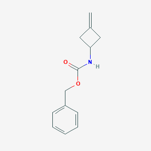 molecular formula C13H15NO2 B178367 苄基 (3-亚甲基环丁基)氨基甲酸酯 CAS No. 130368-98-8
