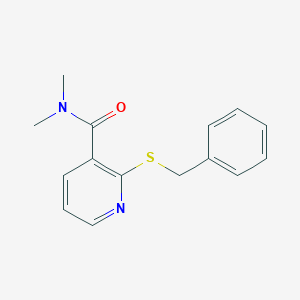 molecular formula C15H16N2OS B178375 2-(Benzylthio)-N,N-dimethylnicotinamide CAS No. 112006-57-2