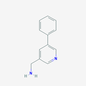 molecular formula C12H12N2 B178414 (5-苯基吡啶-3-基)甲胺 CAS No. 103921-71-7