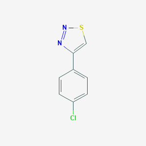 molecular formula C8H5ClN2S B178420 4-(4-氯苯基)-1,2,3-噻二唑 CAS No. 18212-23-2