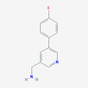 molecular formula C12H11FN2 B178424 (5-(4-氟苯基)吡啶-3-基)甲胺 CAS No. 177976-53-3