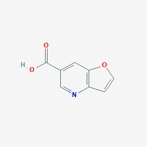 molecular formula C8H5NO3 B178428 呋喃并[3,2-b]吡啶-6-羧酸 CAS No. 122535-04-0