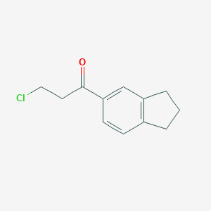 molecular formula C12H13ClO B017843 3-chloro-1-(2,3-dihydro-1H-inden-5-yl)propan-1-one CAS No. 39105-39-0