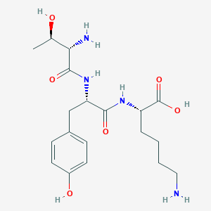 B178430 (2S)-6-amino-2-[[(2S)-2-[[(2S,3R)-2-amino-3-hydroxybutanoyl]amino]-3-(4-hydroxyphenyl)propanoyl]amino]hexanoic acid CAS No. 158052-68-7