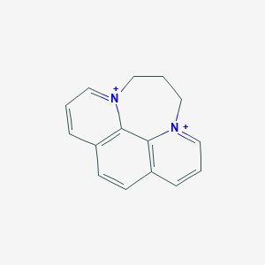 B178478 6,7-Dihydro-5H-(1,4)diazepino(1,2,3,4-lmn)-1,10-phenanthrolinediium CAS No. 15302-99-5