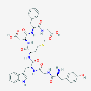 molecular formula C42H50N8O11S B017848 Tyrosyl-glycyl-tryptophyl-methionyl-aspartyl-phenylalanyl-glycine CAS No. 108093-87-4
