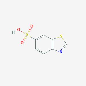 molecular formula C7H5NO3S2 B178511 1,3-苯并噻唑-6-磺酸 CAS No. 145708-16-3
