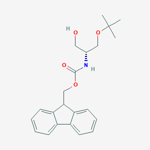 molecular formula C22H27NO4 B178524 (R)-(9H-芴-9-基)甲基 (1-(叔丁氧基)-3-羟基丙烷-2-基)氨基甲酸酯 CAS No. 198561-87-4