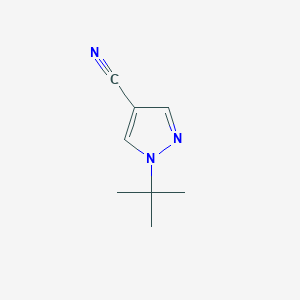 molecular formula C8H11N3 B178538 1-叔丁基-1H-吡唑-4-腈 CAS No. 149139-43-5