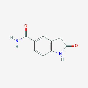 molecular formula C9H8N2O2 B178552 2-氧代吲哚啉-5-甲酰胺 CAS No. 199328-21-7