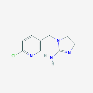 molecular formula C9H11ClN4 B178562 (2z)-1-[(6-氯吡啶-3-基)甲基]咪唑烷-2-亚胺 CAS No. 115970-17-7
