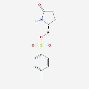 molecular formula C12H15NO4S B178590 (R)-(5-氧代吡咯烷-2-基)甲基 4-甲苯磺酸酯 CAS No. 128899-31-0