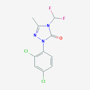 B178622 2-(2,4-Dichlorophenyl)-4-(difluoromethyl)-5-methyl-1,2,4-triazol-3-one CAS No. 111992-16-6