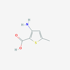 B178627 3-Amino-5-methylthiophene-2-carboxylic acid CAS No. 100047-53-8