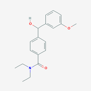 molecular formula C19H23NO3 B017865 N,N-Diethyl-4-[hydroxy(3-methoxyphenyl)methyl]benzamide CAS No. 186094-06-4