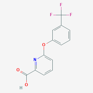 B178669 6-(3-(Trifluoromethyl)phenoxy)picolinic acid CAS No. 137640-84-7