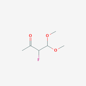 B178679 3-Fluoro-4,4-dimethoxy-2-butanone CAS No. 198422-35-4