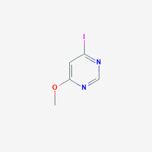 molecular formula C5H5IN2O B178686 4-碘-6-甲氧基嘧啶 CAS No. 161489-05-0