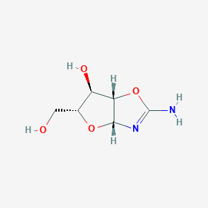 molecular formula C₆H₁₀N₂O₄ B017869 O,N-氨基甲亚甲基-β-D-阿拉伯呋喃糖 CAS No. 27963-98-0