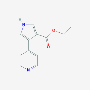 B178729 Ethyl 4-(pyridin-4-yl)-1H-pyrrole-3-carboxylate CAS No. 197774-66-6