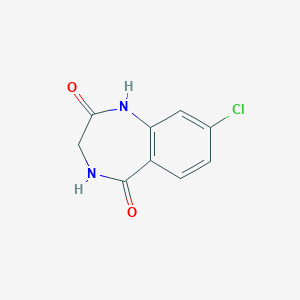 molecular formula C9H7ClN2O2 B178800 8-Chloro-3,4-dihydro-1h-benzo[e][1,4]diazepine-2,5-dione CAS No. 195983-60-9