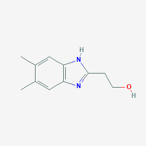molecular formula C11H14N2O B178813 2-(5,6-dimethyl-1H-benzimidazol-2-yl)ethanol CAS No. 198487-81-9