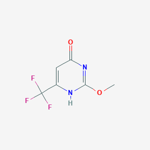molecular formula C6H5F3N2O2 B178853 2-Methoxy-6-(trifluoromethyl)pyrimidin-4(3H)-one CAS No. 175354-56-0