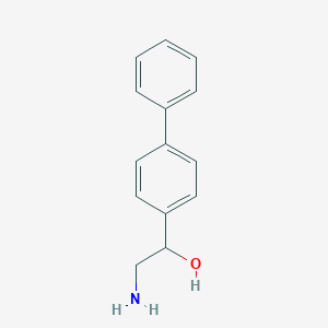 B178859 2-Amino-1-(4-phenylphenyl)ethan-1-ol CAS No. 110826-96-5
