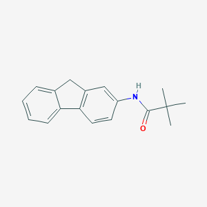 molecular formula C18H19NO B178871 N-(9H-fluoren-2-yl)-2,2-dimethylpropanamide CAS No. 60550-93-8