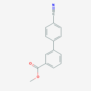 molecular formula C15H11NO2 B178874 3-(4-氰基苯基)苯甲酸甲酯 CAS No. 149505-91-9