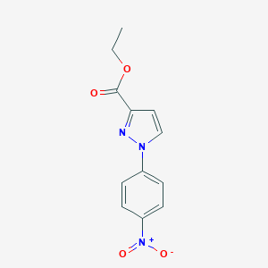 molecular formula C12H11N3O4 B178884 1-(4-硝基苯基)-1H-吡唑-3-羧酸乙酯 CAS No. 19532-38-8